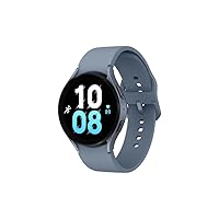 SAMSUNG Galaxy Watch 5 44mm Bluetooth Smartwatch w/Body, Health, Fitness and Sleep Tracker, Improved Battery, Sapphire Crystal Glass, Enhanced GPS Tracking, US Version, Blue