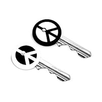 Groovy Peace Key Caps (Black & White)