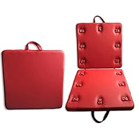 BDSM Soft Leather Sex mat Luggage, Sex Assistance Tools to Challenge Various Novel Sexual Postures, Available in red and Black, (red)
