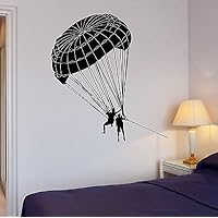 Wall Vinyl Sticker Extreme Sports Parachute Jumping Room House Decor (ig2031)