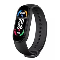 NEW M6 Sport Smart Watch Men Watch Wristband Fitness Tracker Women Smartwatch Play Music Bracelet Smartband for Android (BLUE)