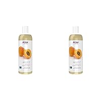 NOW Solutions, Apricot Kernel Oil, Hair Moisturizer, Rejuvenating Skin Oil, Softens Fine Lines, 16-Ounce (Pack of 2)