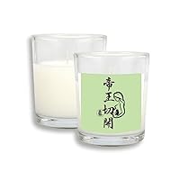 Caesarean Section King Art Deco Fashion White Candles Glass Scented Incense Wax