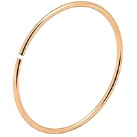 24 Gauge (0.5mm) 9K Solid Gold Seamless Continuous Tiny Hoop Nose Ring Piercing Body Jewelry