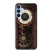 jjphonecase R3221 Steampunk Clock Gears Case Cover for Samsung Galaxy A15 5G