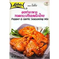 Lobo Pepper & Garlic Seasoning Mix Powder 30g X 6 Bags (Thai Food)