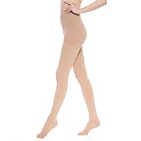 Medical Compression Pantyhose Stockings for Women Men - Plus Size Opaque Support 20-30mmHg Firm Graduated Hose Tights, Treatment Swelling, Edema Varicose Veins, Closed Toe Beige XL