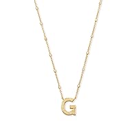 Kendra Scott Letters A-Z Pendant Necklace for Women, Fashion Jewelry, 14k Gold-Plated Brass