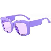 Square Sunglasses Summer Seaside Photo Sunglasses Fashion Thick Leg UV Resistant Sunglasses