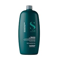 ALFAPARF MILANO Semi di Lino Reconstruction Reparative Shampoo for Damaged Hair - Sulfate and Paraffin Free - Safe on Color Treated Hair - Vegan Formula - Professional Hair Repair (33.8 Fl Oz)