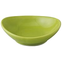Set of 10, Oval Wave Small Plates (Small) Green, 3.1 x 1.0 inches (7.8 x 2.5 cm), 2.6 oz (76 g), Amuse, Hotel, Restaurant, Cafe, Western Tableware, Restaurant, Commercial Use,
