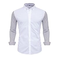 Men Shirts Arrivals Slim Fit Male Shirt Solid Long Sleeve British Style Men's Shirt Office