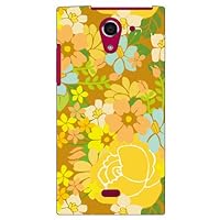 SECOND SKIN Tropical Flower Yellow/for AQUOS Crystal Y 402SH/Y! Mobile YSH402-ABWH-101-W009