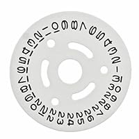 Ewatchparts CALENDAR DATE DISC COMPATIBLE WITH LADY ROLEX 2030/2035 6719 6901 6919 6921 6927 6929 WHITE