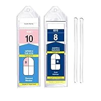 8 Pack Cruise Ship Luggage Tags (Narrow) for Royal Caribbean and Celebrity Cruise Ships by Easy Read Register