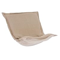 Howard Elliott Puff Chair Cushion Cover Replacement Slipcover Exclusively Made for Howard Elliott Puff Chair Cushion, 100% Polyester Fabric (Cushion Not Included), Prairie Linen Natural