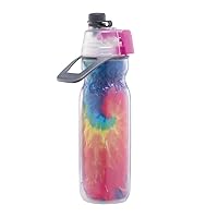 O2COOL ArcticSqueeze Insulated Mist 'N Sip Water Misting Bottle - Tie Dye, 20 Fluid Ounces, Plastic