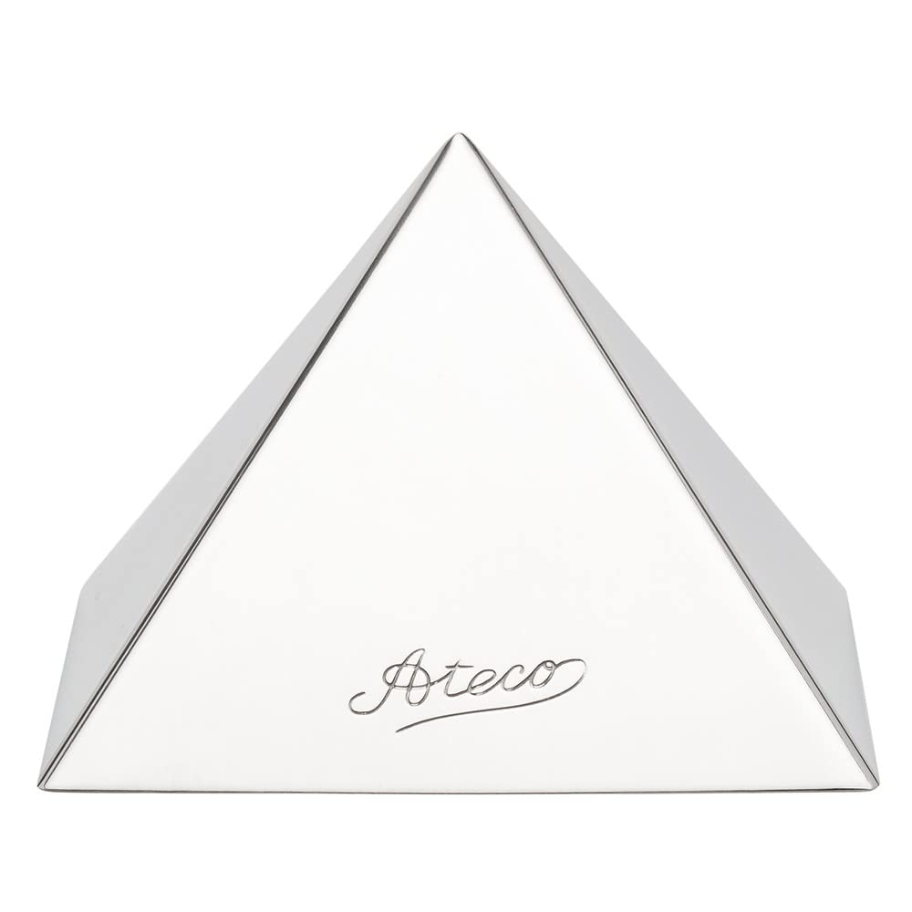 Ateco Stainless Steel Medium Pyramid Mold, 3.5 by 2.5-Inches High,Silver