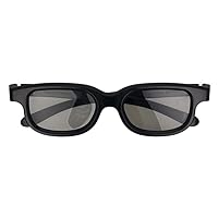 Othmro RealD Technology 3D Polarized Glasses Black Plastic Frame Resin Lens Grey Color Lens for Cinema 1Pcs