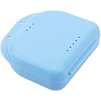 Retainer Case Mouth Guard Case Orthodontic Dental Retainer Box Denture Storage Container,Blue Lovely and Practical
