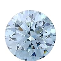 6.06CT ROUND CUT FANCY INTENSE BLUE Color VS1 Clarity Lab Grown Diamond IGI Certified - 560225104 Loose Diamond For Customize Jewelry
