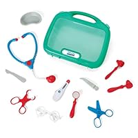 Kidoozie My First Doctor's Kit - 12 Piece Kids Pretend Play Doctor Kit Toy and Carrying Case - Role Play Educational Toy Doctor Playset for Toddlers Ages 3 and up