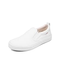 Taos Rubber Soul Slip-On Women's Sneaker - Fresh and Clean Canvas Design with Effortless Style, Removable Footbed and Arch Support - Elevated Comfort for All-Day Fashion