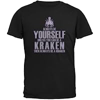 Always Be Yourself Kraken Black Youth T-Shirt