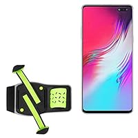 BoxWave Holster Compatible with Samsung Galaxy S10 5G - FlexSport Armband, Adjustable Armband for Workout and Running - Stark Green