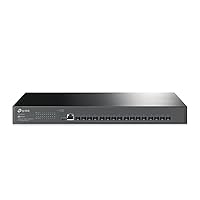 TP-Link TL-SX3016F | 16 Port 10G SFP+ Enterprise Level Switch | L2+ Smart Managed | Omada SDN Integrated | IPv6 | Static Routing | L2/L3/L4 QoS, IGMP & LAG | 5 Year Manufacturer Warranty