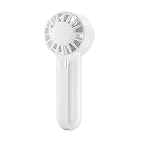 Mini Portable Fan,3 Speed Powerful USB Charging Handheld Fan, Cute Design Personal Small Desktop Fan Lightweight Makeup Fan (White)