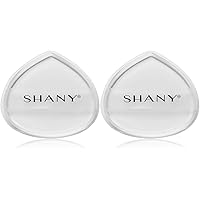 SHANY Stay Jelly Silicone Sponge - Clear & Non-Absorbent Makeup Blending Sponge for Flawless Application with Foundation - CONE (Pack of 2)