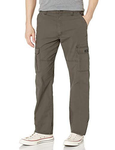 Wrangler Authentics Men's Relaxed Fit Cargo Pant (Logan), Black Twill, 29W  x 30L at Amazon Men's Clothing store
