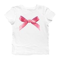 Women Y2k Short Sleeve T-Shirt Cute Bow Crew Neck Slim Fit Top E-Girl Going Out Party Crop Top Basic Tees Streetwear