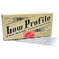 Eddie Tana Low Profile - Tattoo Needles - Long Bar - Loose Round Shader - Box of 50 - Long Taper - 5RS