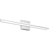 SOLFART 31.9 Inch Dimmable LED Vanity Light for Modern Silver Bathroom Light Fixtures Over Mirror