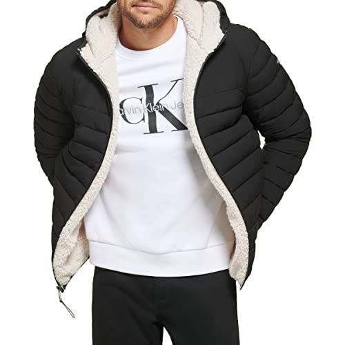 Mua Calvin Klein Men's Hooded Down Jacket, Quilted Coat, Sherpa Lined trên  Amazon Mỹ chính hãng 2023 | Giaonhan247