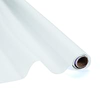 Voile Sheer Fabric Rolls (30 feet Long) (White) Draping Fabric Wedding Prom Photo Backdrop