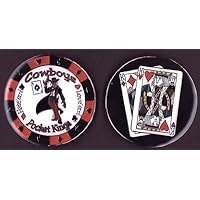 Deluxe Cowboys (Kings) Poker Card Cover Protector - Includes Bonus Cut Card!