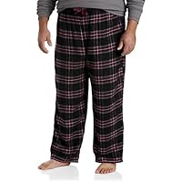Harbor Bay by DXL Men's Big and Tall Plaid Flannel Lounge Pants