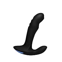 17X P-Trigasm 3-in-1 Silicone Prostate Stimulator, Black, 6.5 Inch in Total Length, 5.3 Inch insertable Length, 1 Inch at narrowest Diameter, 1.45 Inch at widest Diameter (AG269)
