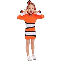 clownfish parent-child costumes,ocean theme party costumes,Halloween cosolay stage performance costumes.