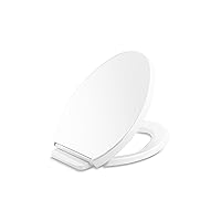 4748-RL-0 Saile ReadyLatch Quiet Close Elongated Toilet Seat, Soft Close Toilet Seat, Toilet Seats for Elongated Toilets, White