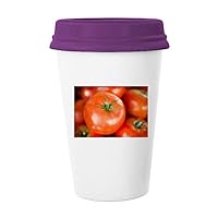 Fresh Temperate Fruit Tomato Picture Coffee Mug Glass Pottery Ceramic Cup Lid Gift