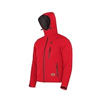Pioneer Men's Heated Softshell Jacket - Water Resistant with Detachable Hood - Power Bank Not Included (Multiple Colors)