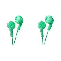 JVC HAF160G Gumy Ear Bud Headphone Green (Pack of 2)