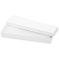 Darice 1162-95 Jewelry Box with Filler 8-Inch by 2-1/6-Inch by 7/8-Inch , 6-Pack,White