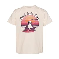 Baffle Funny Toddler Shirt, Crawl Walk Yoga Sloth - Sunset, Retro, Animal, Unisex, Toddler Tee, Youth, Short Sleeve T-Shirt