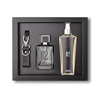 Fanatic M2 Eau De Parfum and Body Mist Gift Set 100ml Perfume and 250ml Body Mist with Keychain Premium Long-Lasting Luxury Fragrance Scent Gift Pack for Men & Women