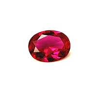 Blood-red Ruby Mohs Hardness 9 Oval Cut Gemstone Egg Shape Faceted Ruby Gem RB086